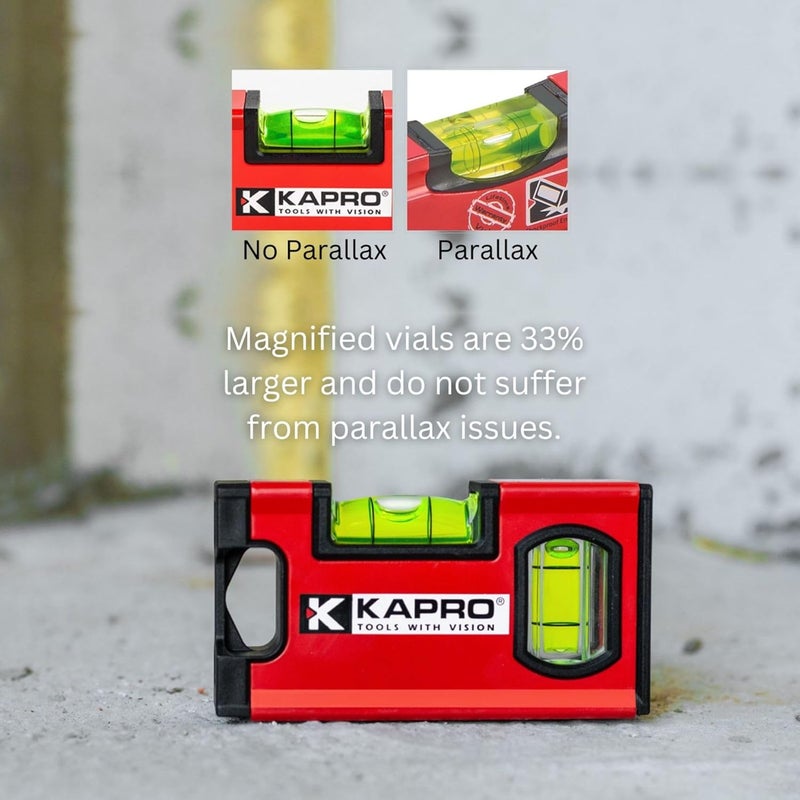 Kapro - 771M TWIN Magnetic Heavy Duty Toolbox Level - For Leveling and Measuring - Features V-Groove and Magnet Base - VPA Certified - 4 Inch - Image 4